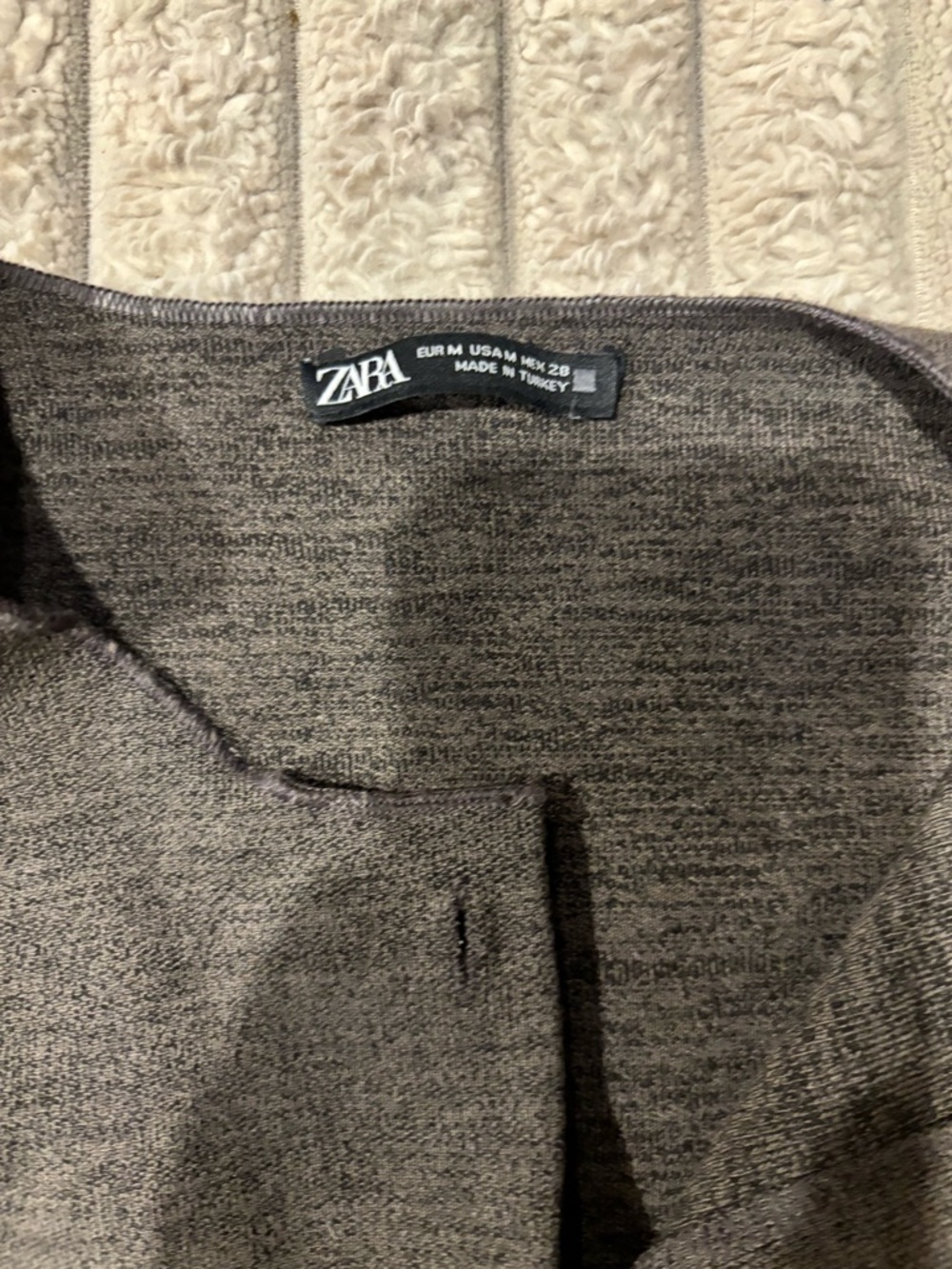 Zara Dark Brown Knit Button Vest. Gold buttons like new - Picture 3 of 5